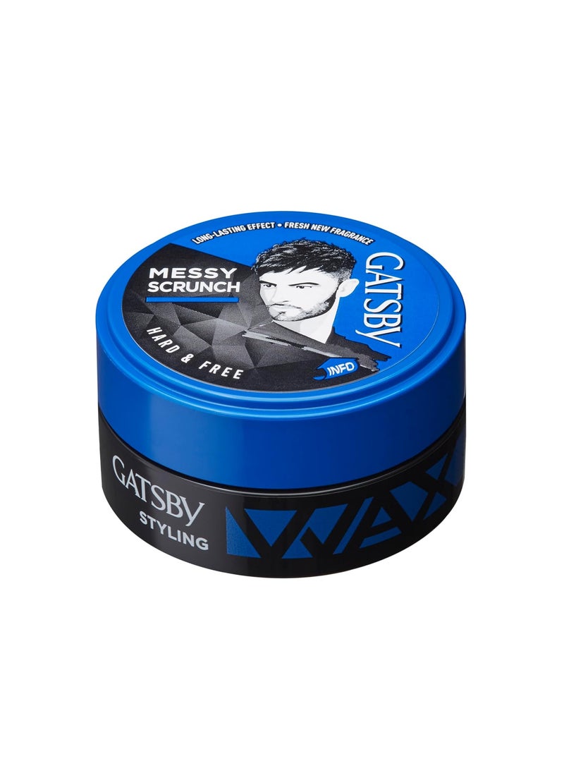 GATSBY Gatsby Japan Hair Styling Wax 25gm pack of 3 Hard Free for Messy Scrunch Style Non Sticky Anytime ReStylable Easy Wash Off  - Image 2