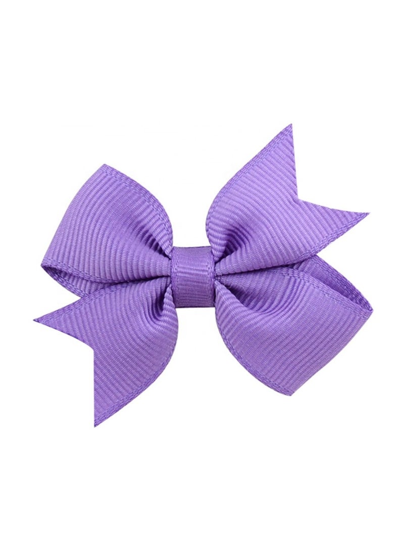 Sky Shine 20 Pcs 10 Colors Girls Mini Bow Hair Clips – Small Ribbon Hair Accessories for Toddlers, Kids & Girls, Durable Hair Clips for Ponytails, Buns & Daily Styling - Image 2