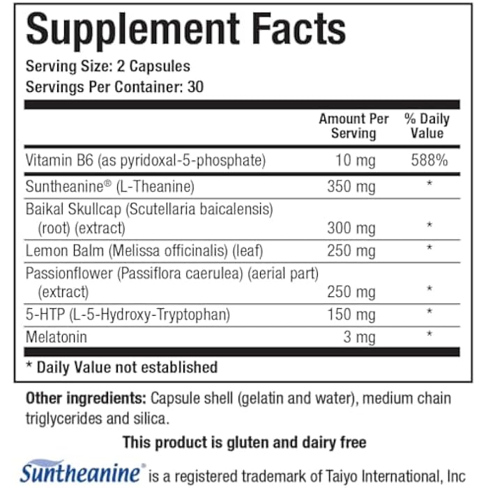Biotics Research Alpha Theta Ultra PM L Theanine, Passionflower, Lemon Balm, Supports GABA, Serotonin, Regulates Circadian Rhythms, 60 Capsules - Image 3