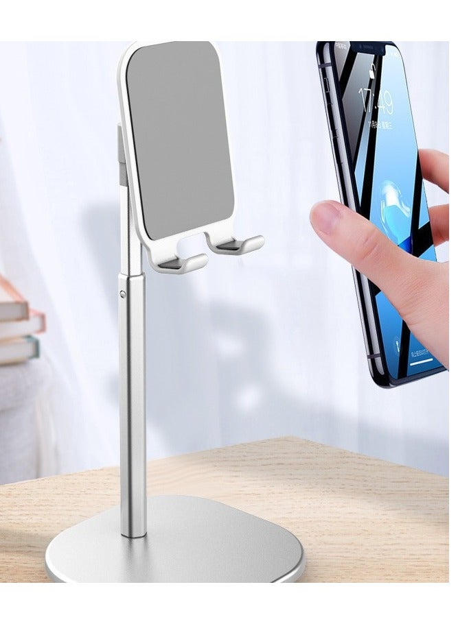 Phone Stand, Adjustable Angle Height Desktop Phone Dock Stand for iPhone SE 16 Pro Max/Plus/XS/XR, Samsung Galaxy S20/S10/S9/S8 and other mobile phones (3.5-7.0 inches), white  - Image 2