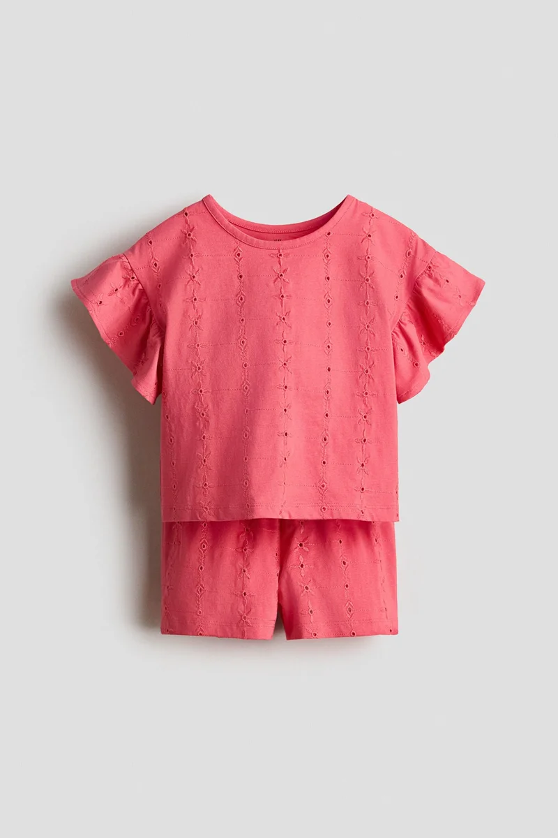 H&M 2-piece broderie anglaise set