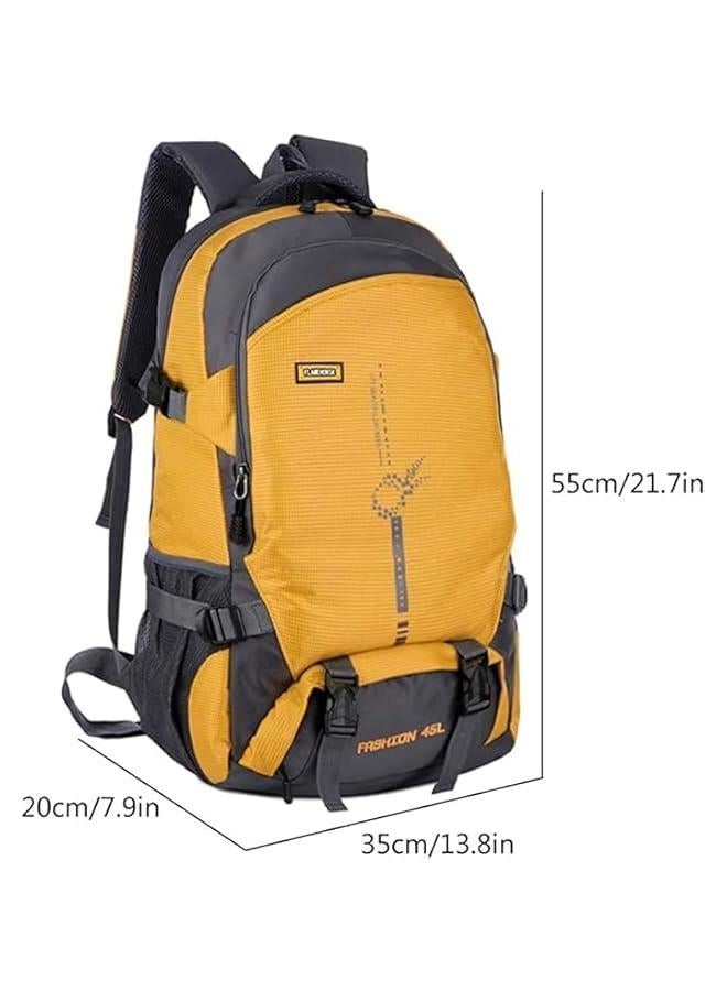 هوكور حقيبة ظهر أنيقة للمشي لمسافات طويلة بسعة 45 لتر من هوكور، حقيبة ظهر تكتيكية عسكرية مقاومة للماء للسفر والتخييم للرجال والنساء والرياضة - Image 3