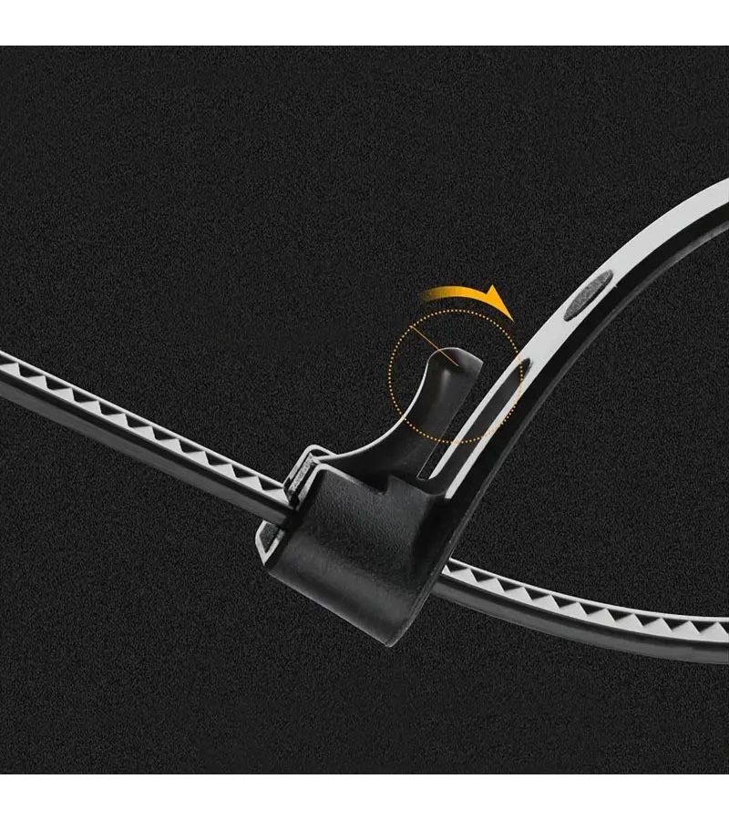 60 Pcs Heavy Duty Reusable And Releasable Plastic Cable Ties Large Model - Image 5