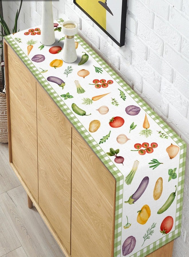 Pudodo Locally Grown Baby Shower Table Runner Farmers Market Vegetable Theme Party Decoration Kitchen Dining Room Home Decor - Image 5