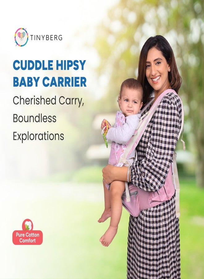 TINYBERG Baby Carrier For 0 To 3Years With 6 Different Carrying Positions | Detachable Hip Seat | Carrying Capacity 15 Kg | Baby Carrier & Holder With Front Storage (Pink), Infant - Image 3