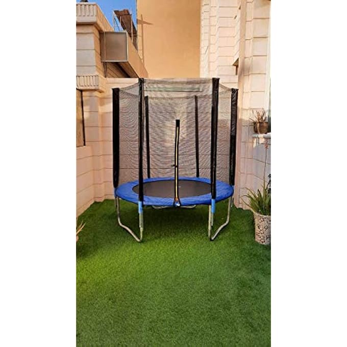 rayihni Rainbow Toys Trampoline Kids Outdoor Trampolines Jump Bed With Safety Enclosure Exercise Fitness Equipment  Genuine Guarantee Purchase from Quality Toys 6 Feet - Image 5