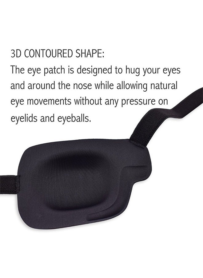 Genérico 3D Adult Eye Mask Adjustable Monocular Cover Eye Shield Black Stereoscopic Amblyopia One-eye Dragon Eye Mask Left Eye  - Image 4