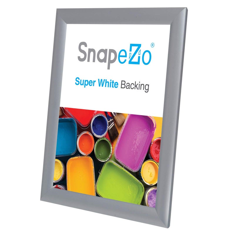 SnapeZo Certificate Frame 8.5x11 Inches, Silver 1 Inch Aluminum Profile, Front-Loading Snap Frame, Wall Mounting, Sleek Series - Image 3