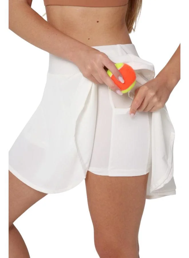 موهوكي موهوكي تنورة تنس Jess Tennis Skirt - أبيض