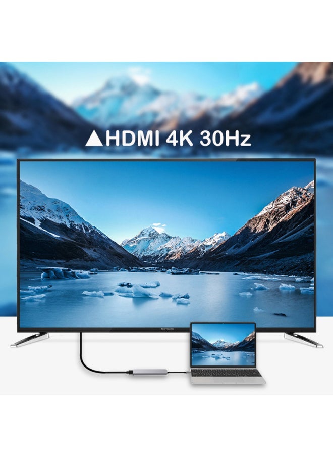 Direct Supply Of 7-in -1 Docking Station Type-c To HDMI Notebook Multi-function Docking Station Wholesale-Number Of Interfaces:One To Seven  - Image 4