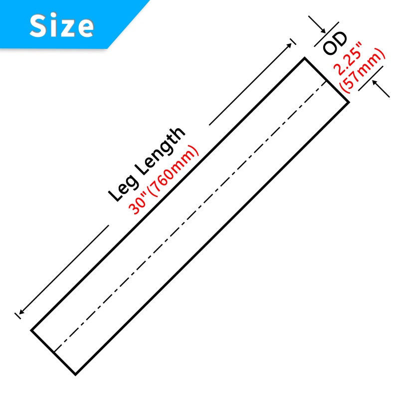FGJQEFG 2.25 Inch Straight DIY Custom Mandrel Exhaust Pipe Tube Pipe, 30 Inch Length, 2.25'' OD Mandrel Straight Pipe, T304 Stainless Steel, Universal Fitment - 1PC - Image 2