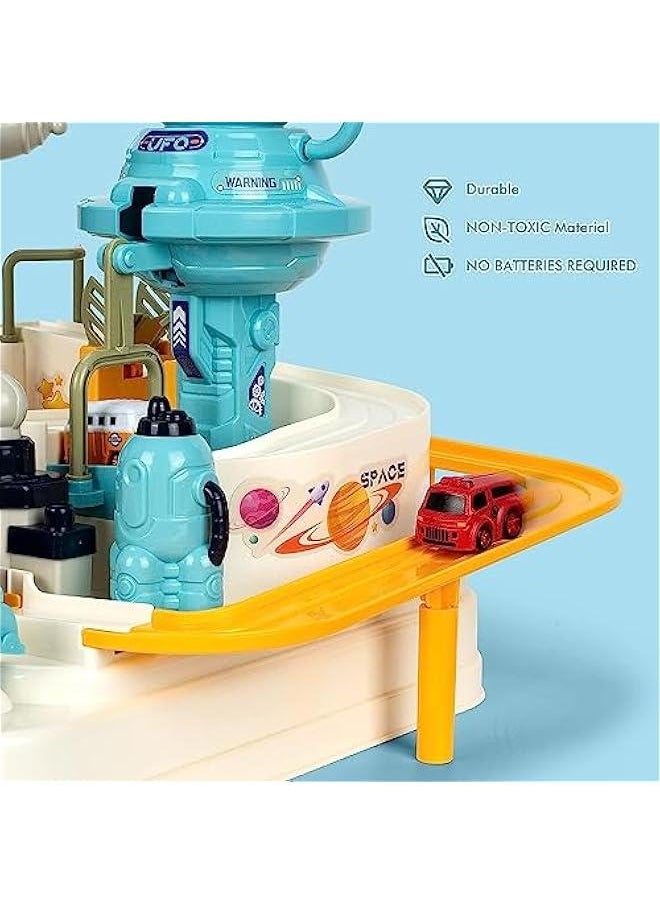 HOOKOR Race Track Car Adventure Toy for 3+ Year Old Boys, Space Magnet Toy Thinking Fine Motor Skills Toys for 3 Year Old Toys 3 4 5 6 7 Years Old Boys Girls  - Image 4