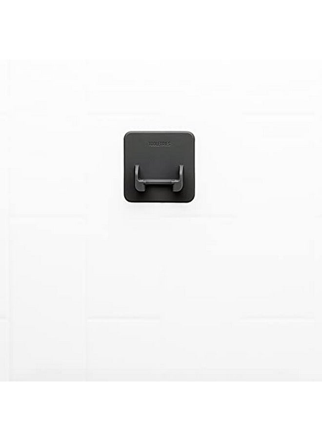 TOOLETRIES - Tooletries - The Mason Razor Holder - Secure & Safe, Silicone Toiletry Organizer, Shower & Bathroom Accessory - Features Silicone-Grip Technology, Removable & Reusable - Charcoal - Image 1