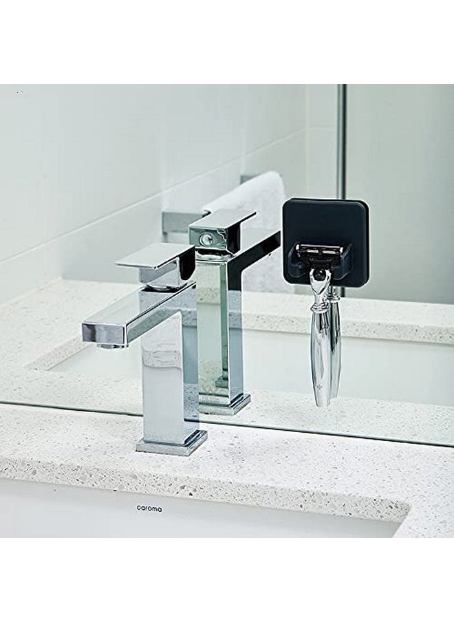 TOOLETRIES - Tooletries - The Mason Razor Holder - Secure & Safe, Silicone Toiletry Organizer, Shower & Bathroom Accessory - Features Silicone-Grip Technology, Removable & Reusable - Charcoal - Image 1