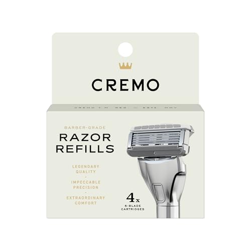 Cremo Razor Refills for Men Astonishingly Superior Shaving Razors For Men Compatible with Cremo Razors 4 Pack