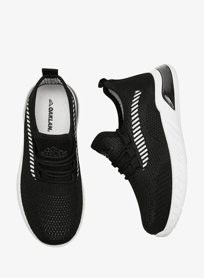 Oaklan by Shoexpress BLACK Textured Lace-Up Sports Shoes for Men | Best Price UAE