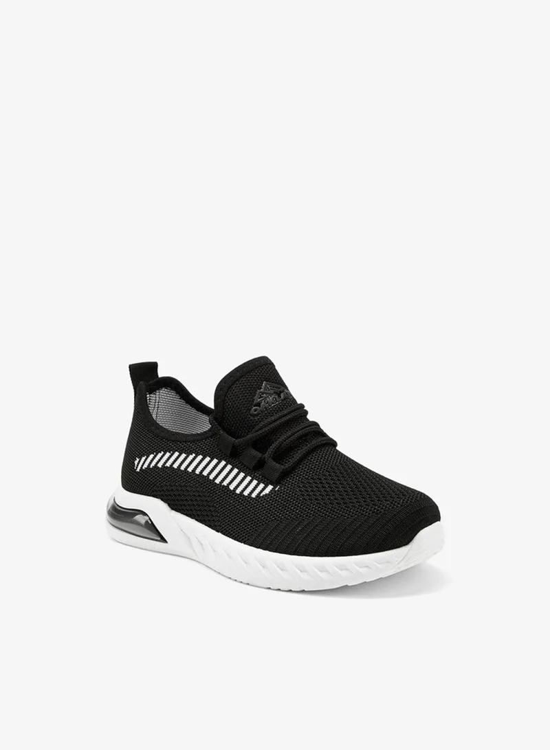 Oaklan by Shoexpress BLACK Textured Lace-Up Sports Shoes for Men | Best Price UAE
