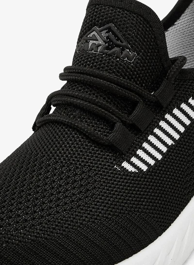 Oaklan by Shoexpress BLACK Textured Lace-Up Sports Shoes for Men | Best Price UAE