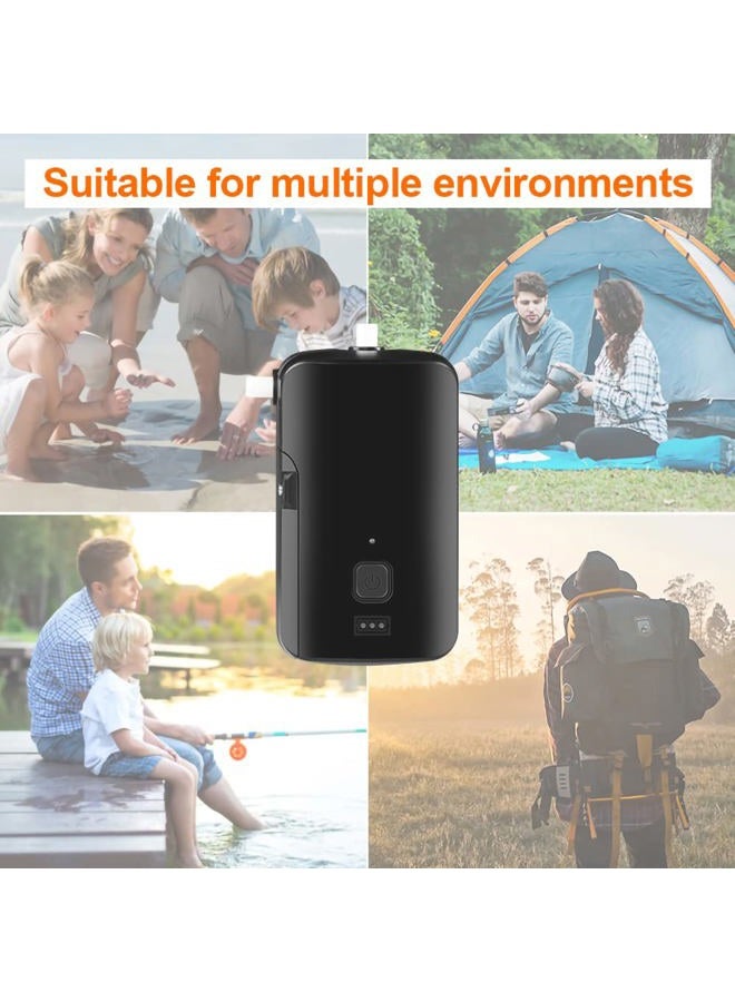 AZXJC Portable Camping Shower Set, IPX7 Waterproof Built-in 4400mAh USB Rechargeable Battery Shower Pump for Family Camp Hiking Backpacking Travel Beach Pet Flowering, Rechargeable Outdoor Water System - Image 3