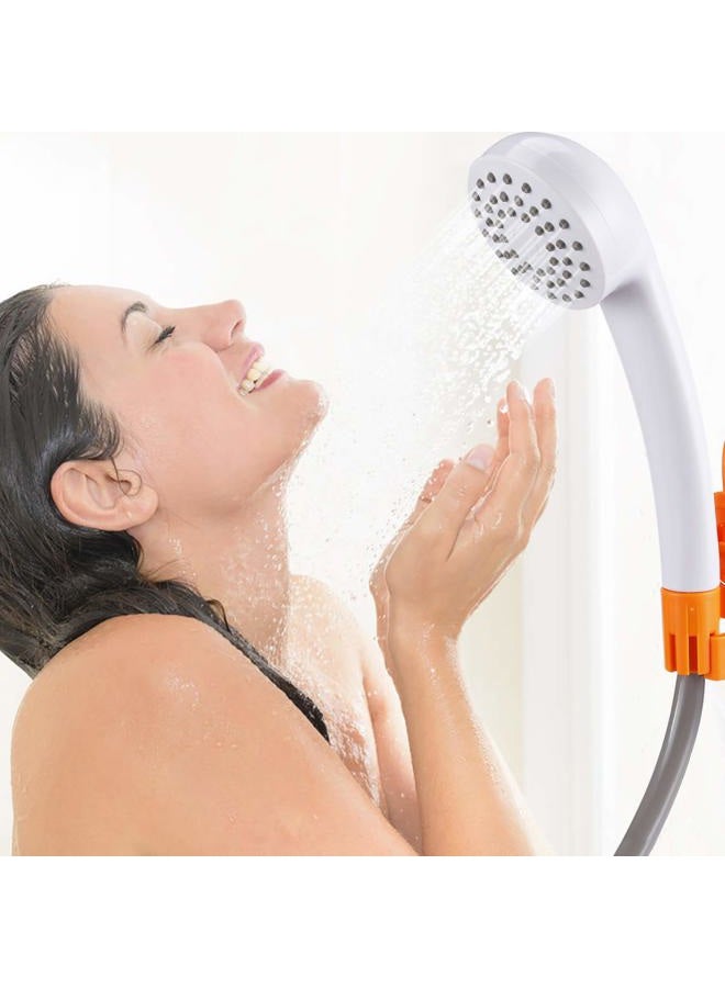 AZXJC Portable Camping Shower Set, IPX7 Waterproof Built-in 4400mAh USB Rechargeable Battery Shower Pump for Family Camp Hiking Backpacking Travel Beach Pet Flowering, Rechargeable Outdoor Water System - Image 2