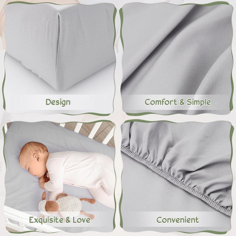 EUBUY 6PCS Mallard Duck Crib Sheets for Baby, Lightweight and Breathable Reusable Crib Toddler Bed Sheet for Standard Mattress Gift Set - Image 5