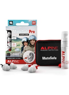 Alpine Motosafe Pro Ear Plugs Racing & Touring Hearing Protection  - Image 1