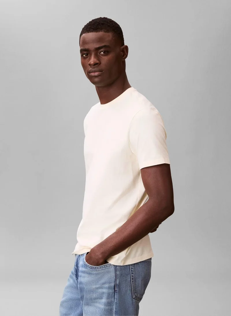 Calvin Klein Jeans  Monogram Logo Cotton T-Shirt for Men | Best Price UAE