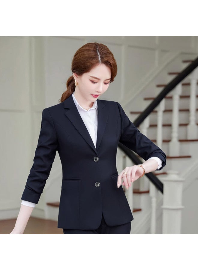 ROMON Simple And Versatile Women'S Suit, Business Casual Elegant Style Blazer, Comfortable And Slim-Fit Women'S Suit Jacket - Image 3