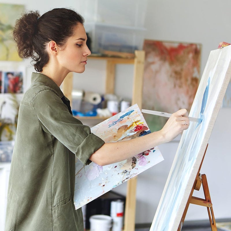 Hidak أقلام فرشاة الماء هيداك مجموعة 6 قطع مع نصائح قلم خزان الماء للرسم بالألوان المائية والرسم الزيتي والأكريليك والخط - Image 4