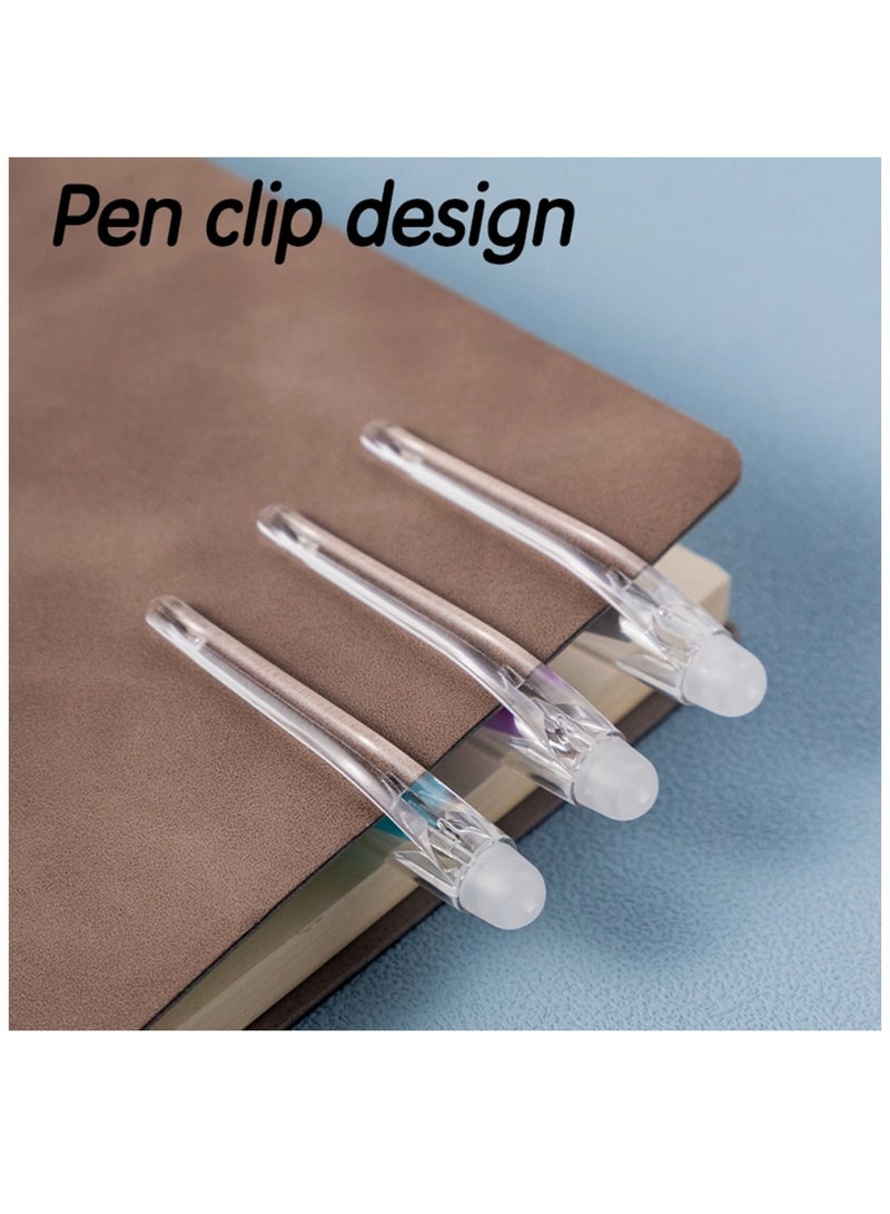 Deli 12-Piece Erasabale Gel Ink Pen With 0.5mm Tip Blue - Image 2