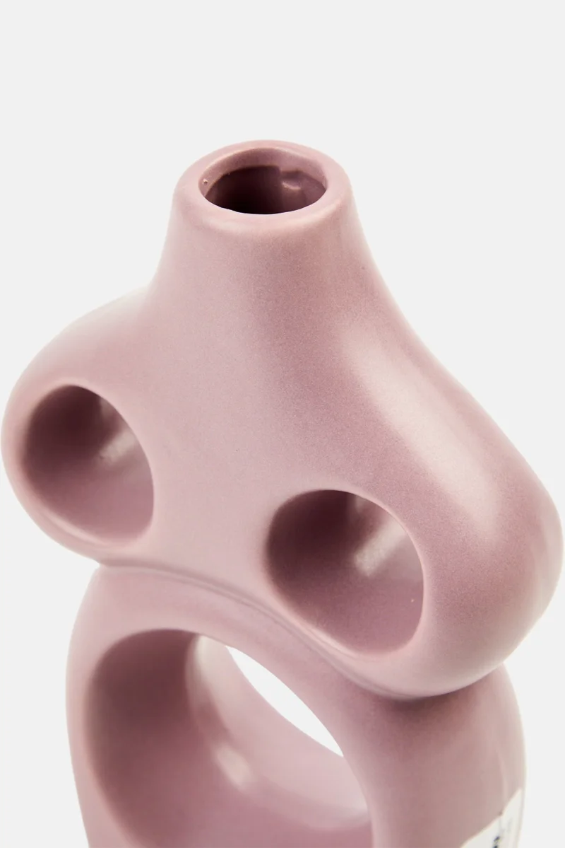 Muy Mucho Ceramic Vase, Purple