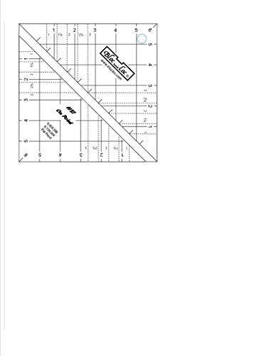 Bloc Loc Half Square Acrylic Triangle Ruler, HST- 6.5x6.5 Inches - Image 4