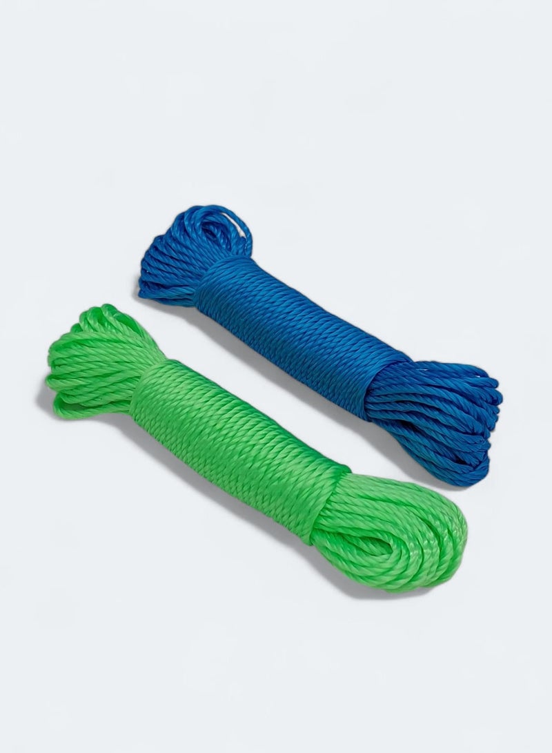 AKDC 5 Mm Nylon Clothesline Sturdy Rope (Set of 2) 20 Meter - Image 1