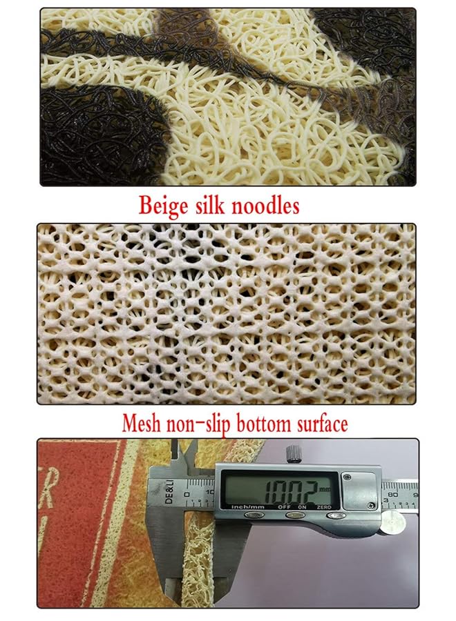 هوم كونسيبت سجادة باب دائرية مانعة للانزلاق من الحرير مقاس 75*45 سم - Image 4