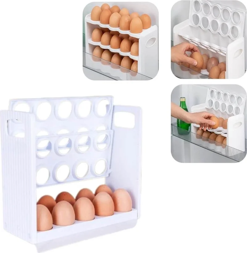 Piev Multi-layer Egg Storage Box with 30 Compartments