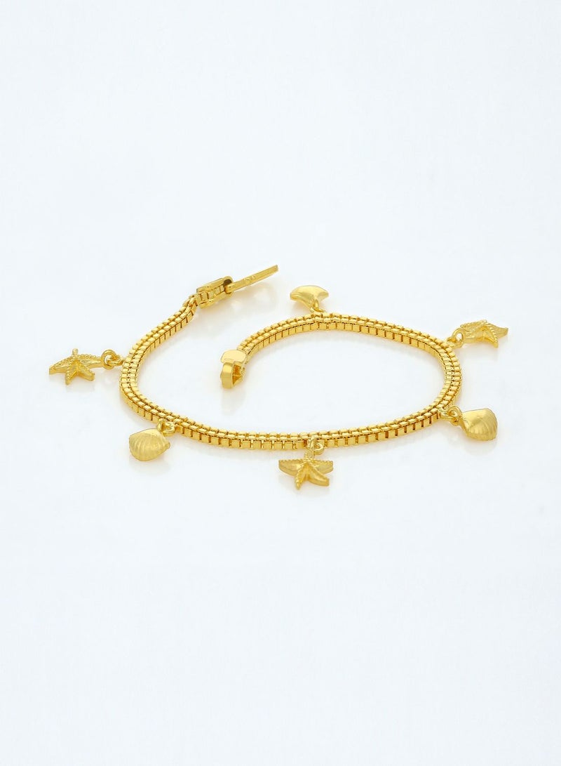 Malabar Gold and Diamonds 22 KT 916 Purity Gold Bracelet DZBR419Y55 - Image 3