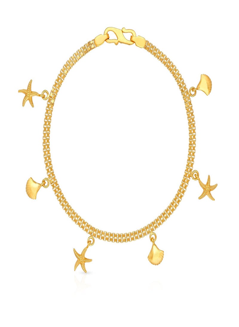 Malabar Gold and Diamonds 22 KT 916 Purity Gold Bracelet DZBR419Y55 - Image 1