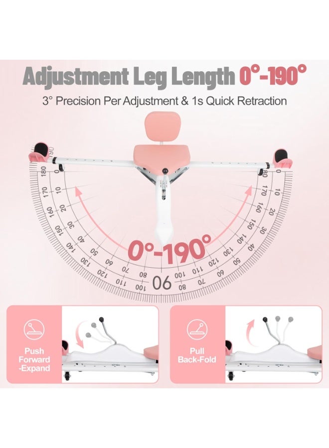 Max Strength Split Leg Stretching Trainer with Timer | 180° Adjustable Machine, PU Seat & 330 Lbs Capacity for Flexibility, Ballet, Dance, Gymnastics - Image 2