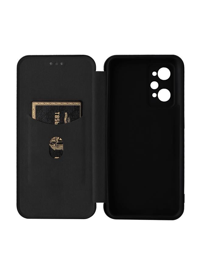 erorex Case For Realme GT Neo 3T / GT Neo2 5G Carbon Fiber Texture Flip Leather Phone Case - Image 4