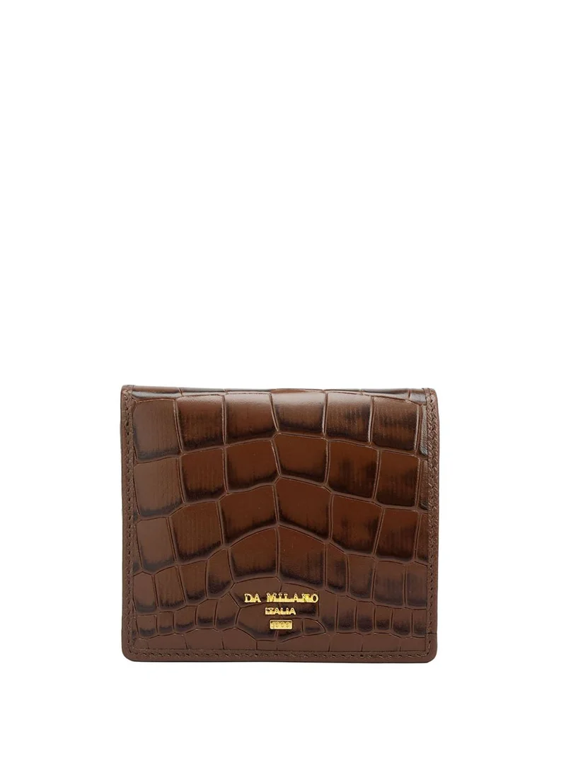 Da Milano Genuine Leather Brown Ladies Wallet