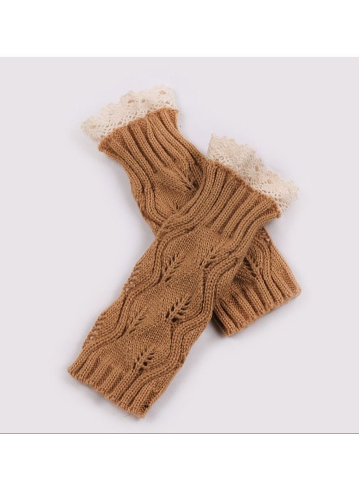 Loquat Fingerless Cotton Polyester Gloves Sleeves 