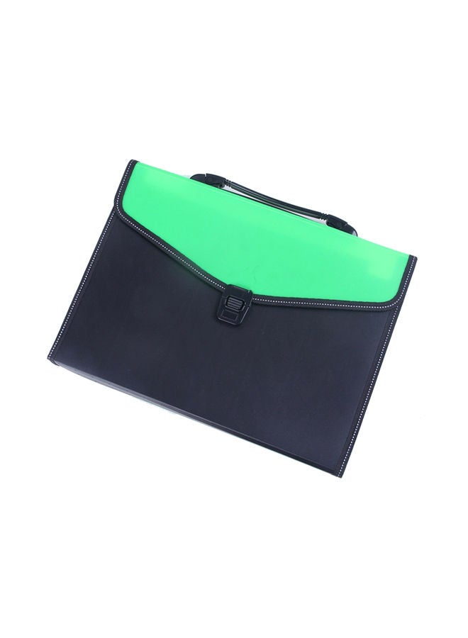 NIBEMINENT Portable Expanding File Classified Storage Bag Black 