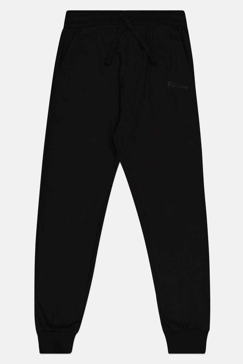 Fudo سروال جوجر للأطفال الأولاد 3 قطع بشعار العلامة التجارية، متعدد الألوان - Image 3