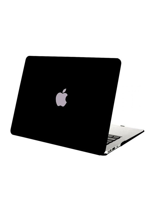 NIBEMINENT Soft Touch Hard Case With Keyboard Skin For Macbook Pro 13 Inch Black  - Image 4