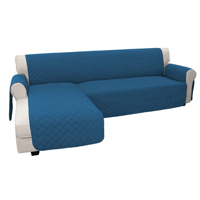 EASYGOING SOFA SLIPCOVER L SHAPE SOFA COVER SECTIONAL COUCH COVER FURNITURE PROTECTOR MAT FOR PETS DOG CAT XLARGEPEACOCK BLUEPEACOCK BLUE