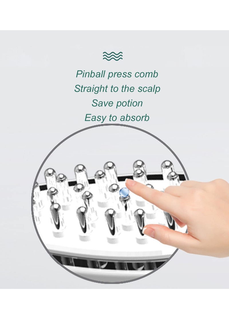 SOLARAE Electric hair growth comb, Scalp Oil Applicator Electric Scalp Applicator Comb Scalp Massage Hair Growth Portable Handheld Vibrating Massager Comb for Head Stress Relax Daily Hair Care - Image 2