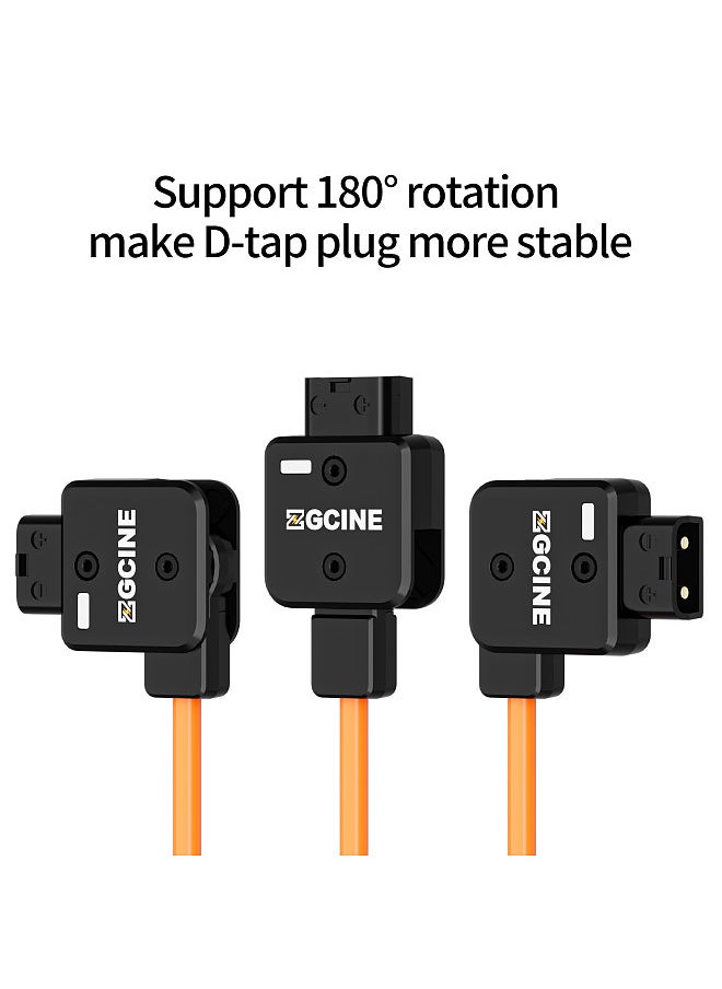 ZGCINE DT-NPF D-Tap to NPF Dummy Battery Braided Cable DC Coupler Accessory for Monitors/ LED Video Light/ Microphone/ Wireless Transmitter Receiver  - Image 2