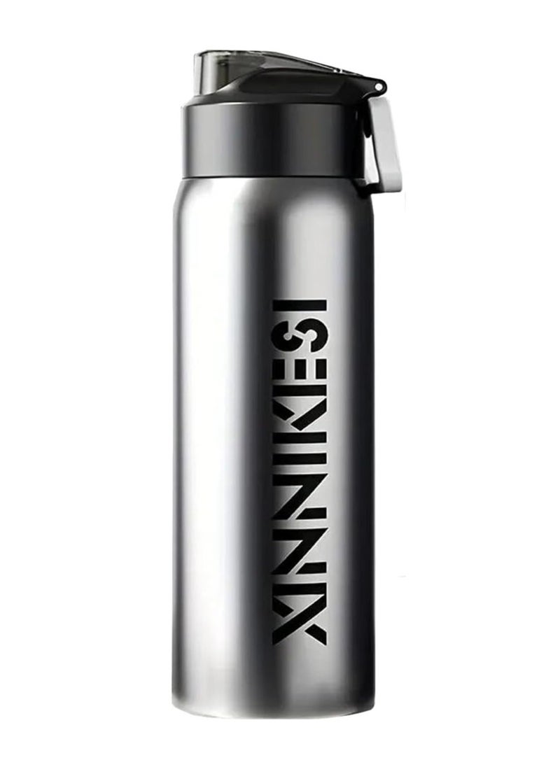 TYCOM - Thermal isulated Water Bottle 1000 ML 316 Stainless Steel Double Wall Vacuum insulated Water Bottles for Hot Cold Water Gym Bottle Flask Bottle XINNIKESI Silver. - Image 1