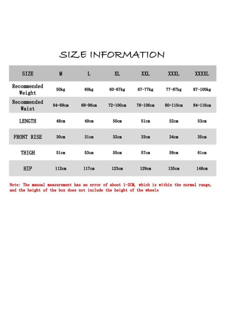 1-Piece Men Swim Beach Shorts Quick Dry Swimming Trunks Drawstring Surfing Board Shorts Loose Boxers Short Pants  - Image 2