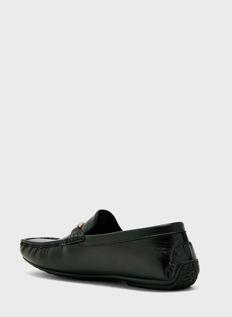 Robert Wood Metal Saddle Detail Moccasins